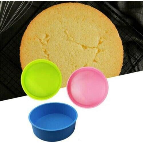 4/6/8 Inch Silicone Round Cake Pan Non-stick Baking Mould Bakeware Tray SCIE999