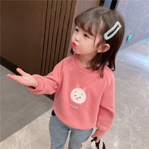 New Cute Pig Spring Autumn Tops Hoodies Girls Sweatshirts Jacket Coat Kids Overcoat Outwear Teenager High Quality