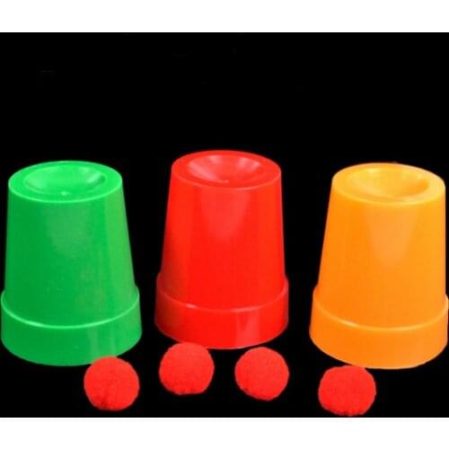 Three Balls Return Cups Magic Toy Magic Props Magie Tricks Props Magia Show YH257