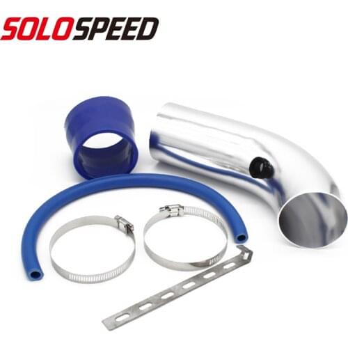 Universal 3inch 76mm Aluminum Car Air Intake Pipe Kit Cold Air Intake System part