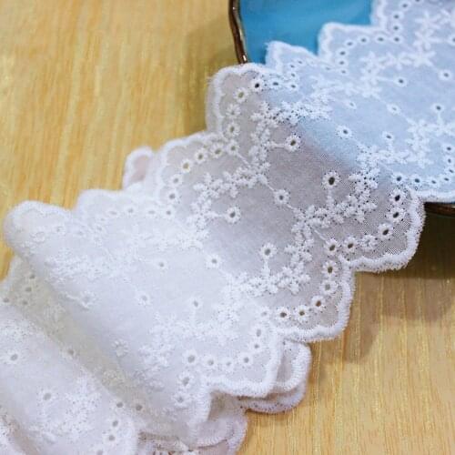 Narrow Cotton Lace Trim Sewing Lace Fabric Trim Diy Clothes Curtains Sofa Cover Quilt Doll Clothes Material VQX151310