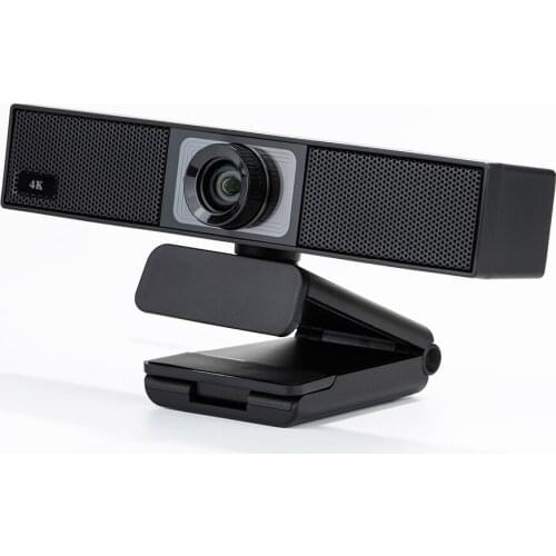 4K Ultra HD webcam 3840x2160 30 fps, free driver, Dual-Mic, Sony MX415 sensor, adjust lens, LED indicator for Zoom, Skype