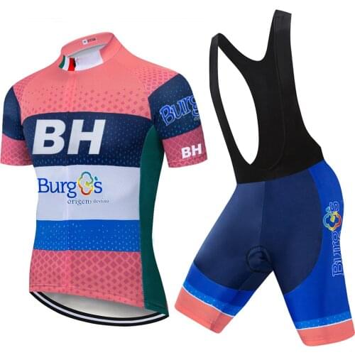 Burg Summer Team Breathable Men BH Cycling Jersey MTB Cycling Clothing Bicycle Outdoor Quick Dry Bicycle Equipment Set 2021