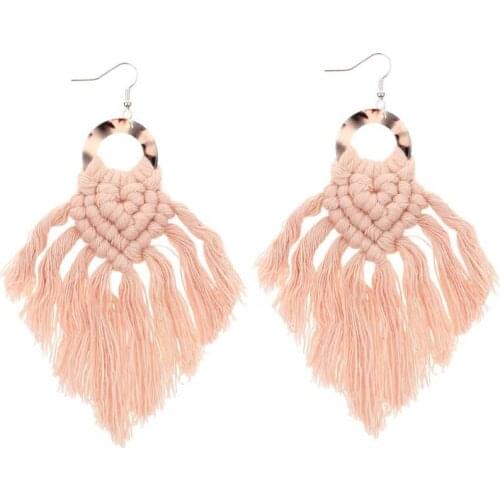 Tassel Earrings Bohemian Hoop Earrings Drop Earrings Fashion Jewellery for Women