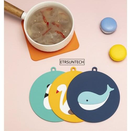 100pcs Cute Animal Dining Table Coffee Cup Place Mat Doormat Cup Coaster Table Decor Mat kitchen