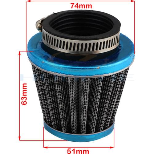 44mm air filter for CB / CG 200cc-250cc ATV and Dirt Bike