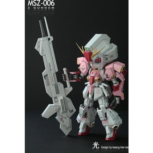 SD Gundam MSZ-006 Z Gundam Zeta Paper Mode