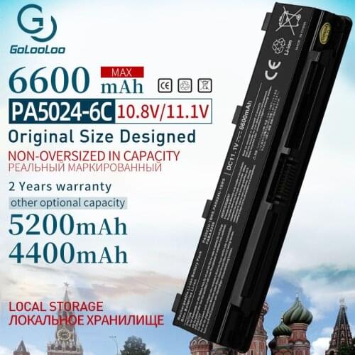 6600MAh 6 CELLS New Laptop battery for Toshiba Satellite PA5024U-1BRS 5024 5023 C850 C855D PA5023U-1BRS PA5024 PA5023 PA5024U