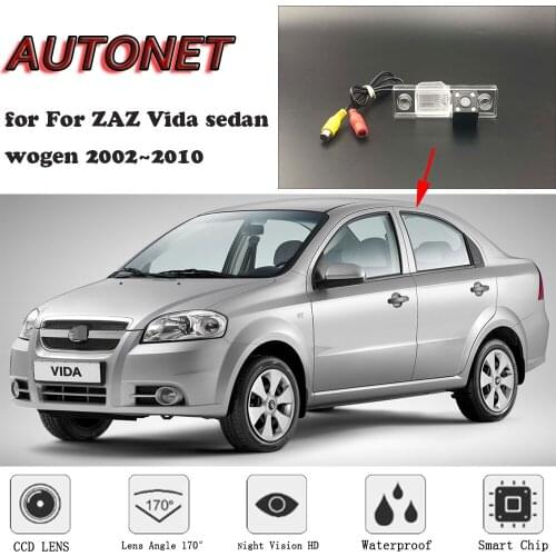 AUTONET HD Night Vision Backup Rear View camera or Bracket for For ZAZ Vida sedan wogen 2002~2010/License Plate camera
