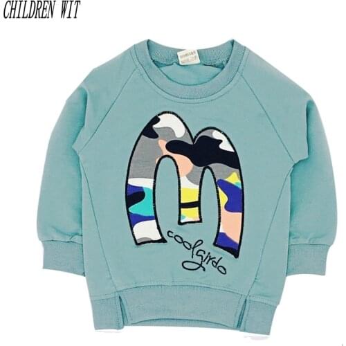 Children wit Spring autumn long sleeve t-shirt for girls boys shirts children tops childrens sweatshirts baby clothes