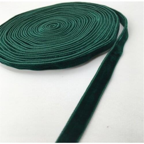 6mm Double Face Nylon Green Velvet Ribbon Wedding Party Decoration Handmade Gift Wrapping Hair Bowknot DIY Christmas 1/3/5Yard