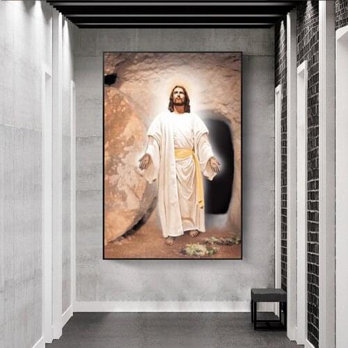 Christ Jesus Religious Famous Oil Painting on Canvas Cuadros Posters and Prints Scandinavian Wall Art Picture for Living Room