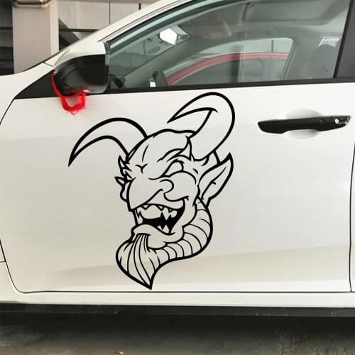 Creative Demon Skull Carbon Sticker Personalized Car Stickers Motorcycle Decals