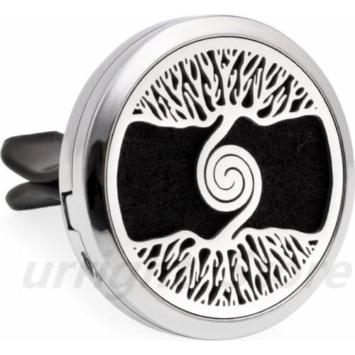 Mermaid Crown tree of life root Car vent clip Diffuser locket parfum Essential Oil Perfume locket Magnetic medallion with 10Pads
