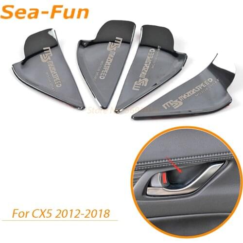 Door Handle Wrist Bowl Trim Cover Sticker Case For Mazda CX5 CX 5 CX3 6 Axela Stainless Steel Car Chrome Styling Accessories