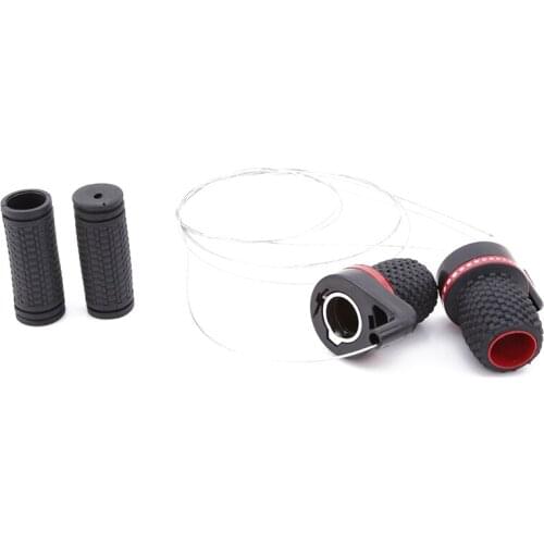 New 1 Pair Grips Bicycle Lever Transmission Twist Grip Speed Change MTB Bike Compatible Cycling Gear Shifter Travel