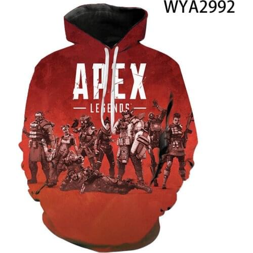 2020 New Hoodies Fashion Apex Legends 3D Printed Men Women Children Sweatshirts Pullover Long Sleeve Boy Girl Kids Casual Tops