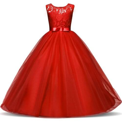2021 New Kids Girls Wedding Flower Girl Dress Princess Party Pageant Formal Dress Sleeveless Dress 5-14 year Girls Clothing