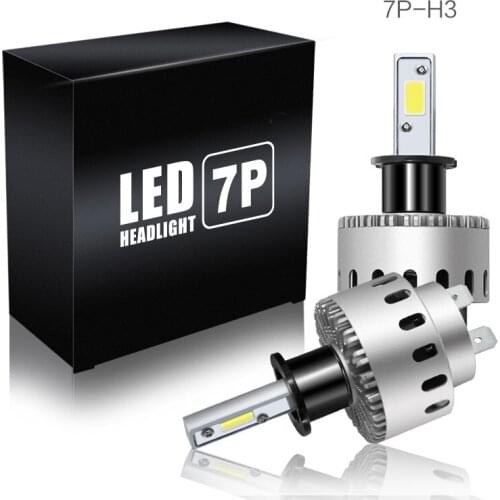 PAMPSEE 7P headlight bulb H3 led H7 H4 H11 9005 HB3 9006 HB4 60W 12000LM Car Headlight Led High Power White 6000K car-styling