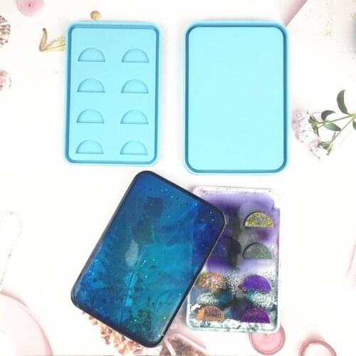 DIY Crafts Jewelry Container Epoxy Resin Mold Eyelash Storage Box Silicone Mould