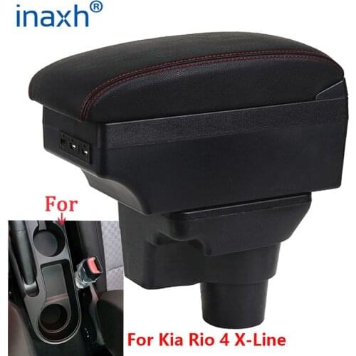 For Kia Rio 4 armrest box Kia Rio 4 X-line 2017 2018 2019 2020 car armrest box accessories interior Storage box Retrofit parts