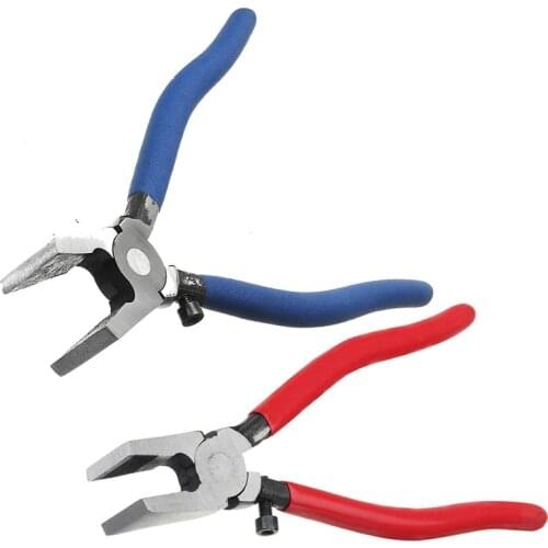 Handle Breaking Cutting Glass Pliers Stained Glass Tools Flat End Glass Pliers Flat Glass Trimming Pliers Hand Tool