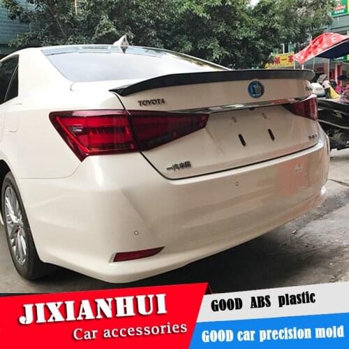 For Crown Spoiler 2016-2018 Toyota Crown Spoiler ABS plastic Material Car Rear Wing Color Rear Spoiler