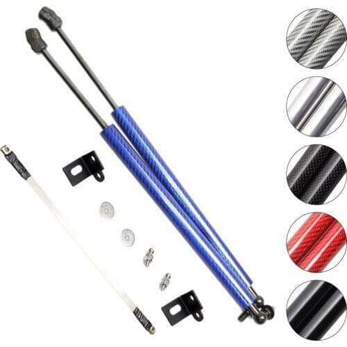 Carbon fiber for 2012-2018 Citroen C4L sedan 2x Car Front Hood Bonnet Modify Gas Struts Lift Support Shock Damper