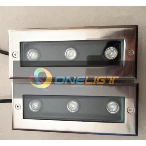 High Quality 3x3W LED Underground Lamps 9W Outdoor Lighting Garden Yard Floor Buried Inground Spotlights DC12V AC110V 220V