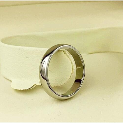 High quality Simple Round Men Rings female Rose Gold color wedding rings for women Lovers fashion Jewelry Gift KK007
