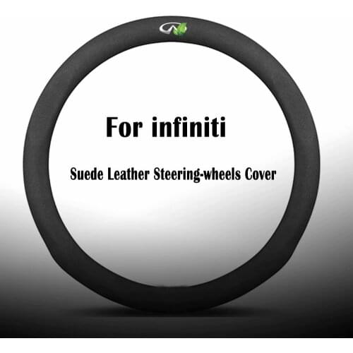 Suede Leather Steering-wheels Covers for infiniti Q30 Q40 q50 q60 q70 qx30 qx50 qx60 qx70 qx80 qx56 q45 G EX FX M 25 35 37 45 50