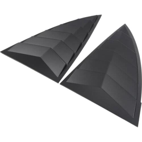 2PCS for Tesla Model Y 2021 Car Rear Side Window Louvers Air Vent Scoop Shades Cover Blinds Accessories