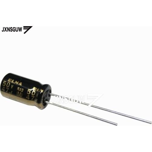 20PCS Original ELNA RA3 50V47UF 6.3X11MM audio Aluminum electrolytic capacitor 47uF 50V 85 degrees 47uF/50v