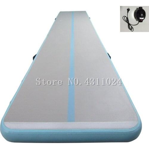 Free Shipping Air Track Mat for Gymnastics 5x1x0.1m Airtrack Tumbling Home Set Inclined Air Beam Yoga Mat with Pump