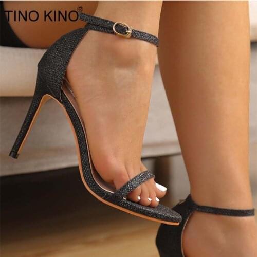 Women Sandals High Heels Peep Toe Summer Shoes Ladies Stiletto PU Woman Pumps Pointed Toe Fashion Party Footwear Woman New