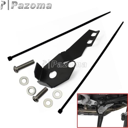 Black Steel Side Stand Switch Guard Protector Motor Switch Cover For BMW R1200GS LC 14-16 ADV Motorcycle