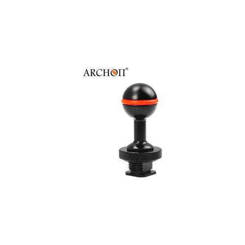 Archon Z18 mount cold shoe hot shoe holder for diving flashlight cold shoe with ball adapter