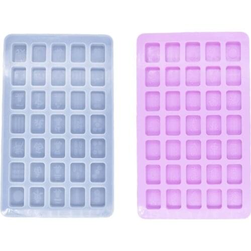DIY Silicone Small Mahjong Mold Crystal Drop Gel High Mirror Creative Mold Handmade Accessories