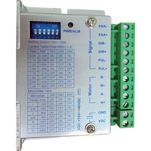 20 28 42 2-phase Stepper Motor Driver M422 0.6A~2.2A Controller 32 Subdivision DC10V~40V for NEMA8 NEMA11 NEMA17 Stepping Motor