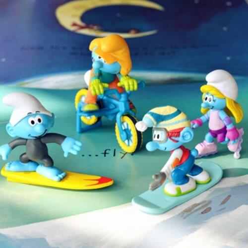 4PCS/lot 5cm Boxed collection of exquisite blue elf ornaments