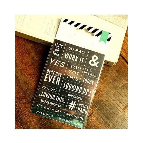 Creative Photo Decoration Self-adhesive Stickers for Scrapbooking Happy Planner/Card Making/Journaling Project