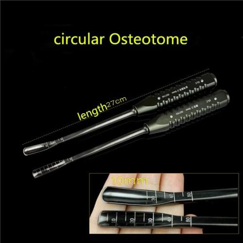 Orthopedic instrument medical DLC metal handle articular bone knife joint round Osteotome chisel Semicircular curved Straight