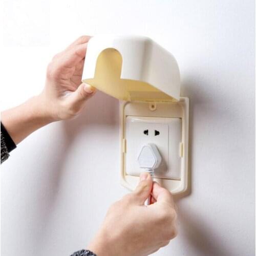 Practical Plastic Anti - electrical socket cover waterproof and dustproof socket protection switch box baby safety home decor