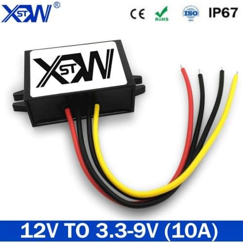 High Quality DC DC Converter 12V to 3.3V 3.7V 4.2V 6V 7.5V 9V 10A Step Down Converter CE Waterproof Transfomer