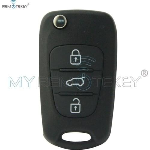 Remtekey For Hyundai Avante Accent I30 IX35 for Kia K5 K2 HA-T005 CE0678 flip Car Remote key 3 Button 434mhz ID46 TOY48 blade