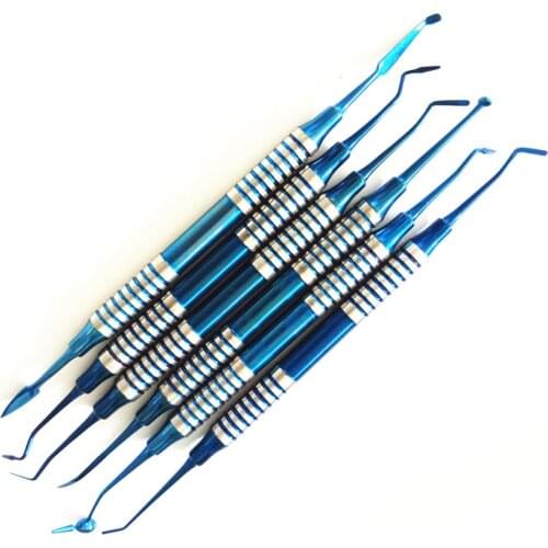 6Pcs/lot good quality Dental instruments Resin packer Aesthetic restoration Aesthetic resin filler dental