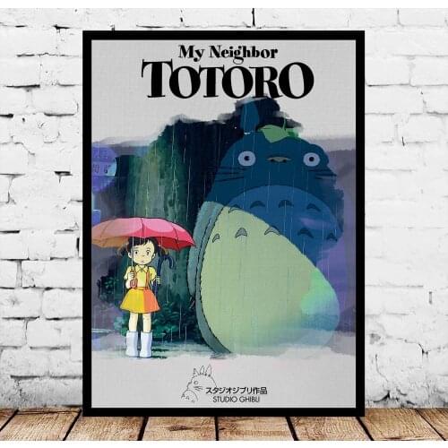 Tonari no Totoro Movie Japanese Anime Posters Art Painting Wall Art No Frame
