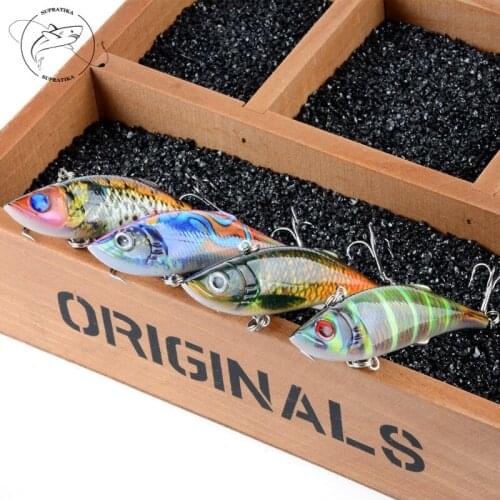 4Pcs/Lot 8cm/11.8g Wobblers Crankbait VIB Vibrate Fishing Bait Color Bionic Artificial Hard Isca Swimbait Lures for Fishing