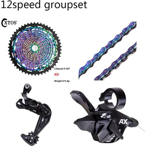 XTOS MTB 1x12 Speed Groupset Freewheel cassette Shifter Rear Derailleur for Mountain Bike parts Cassette FOR xd HUB