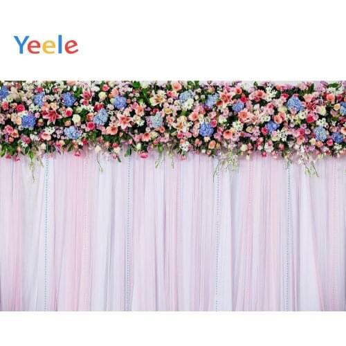 Yeele Wedding Party Photocall Various Flower Curtain Photography Backdrop Personalized Photographic Backgrounds For Photo Studio